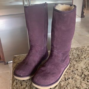 Purple UGG boots size 7 barely worn